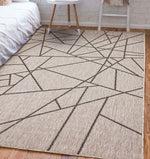 Load image into Gallery viewer, Sisal Abstract Silver-Black