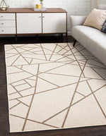 Load image into Gallery viewer, Sisal Abstract Champagne-Taupe