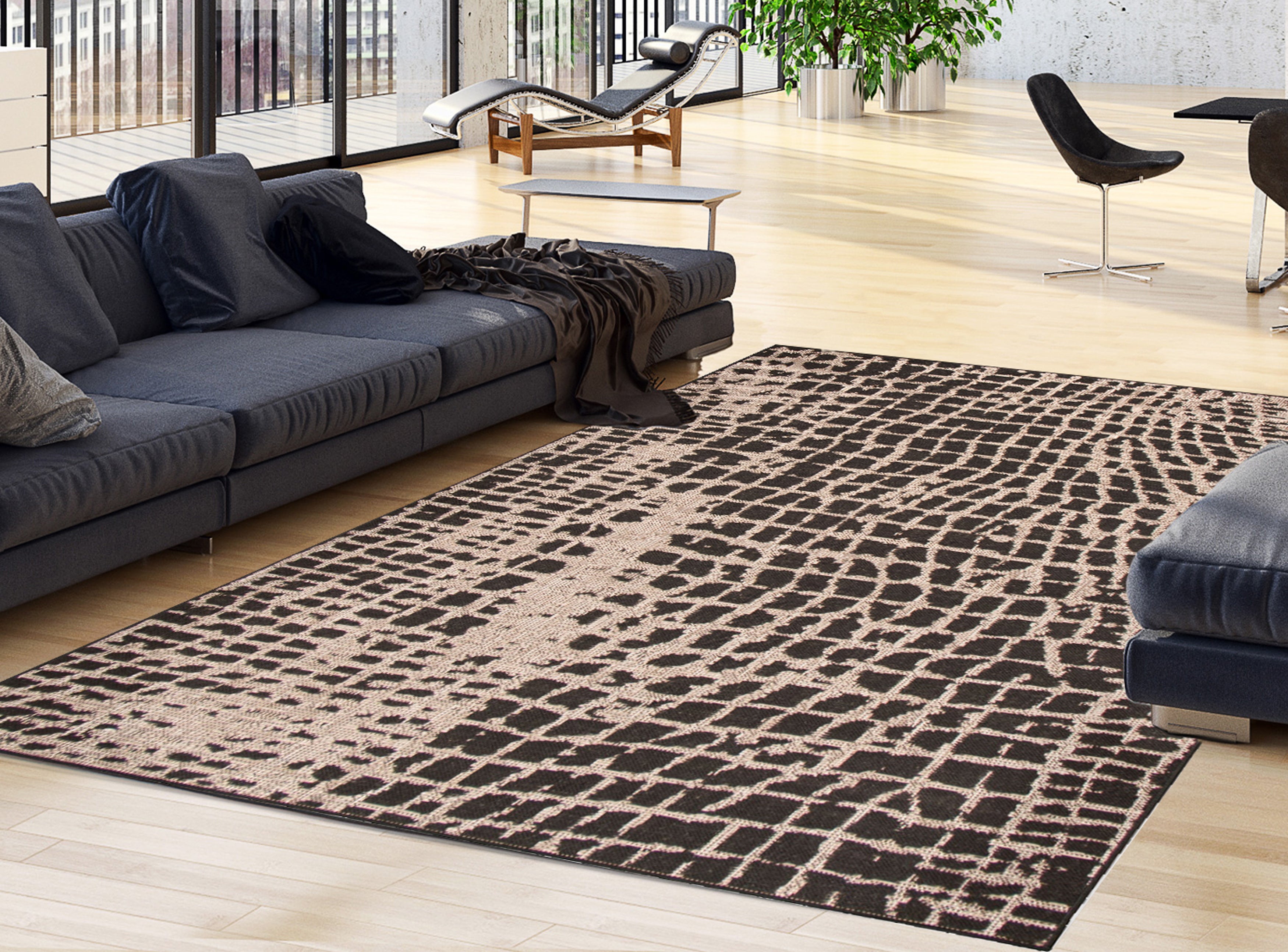 Sisal Safari Black-Silver