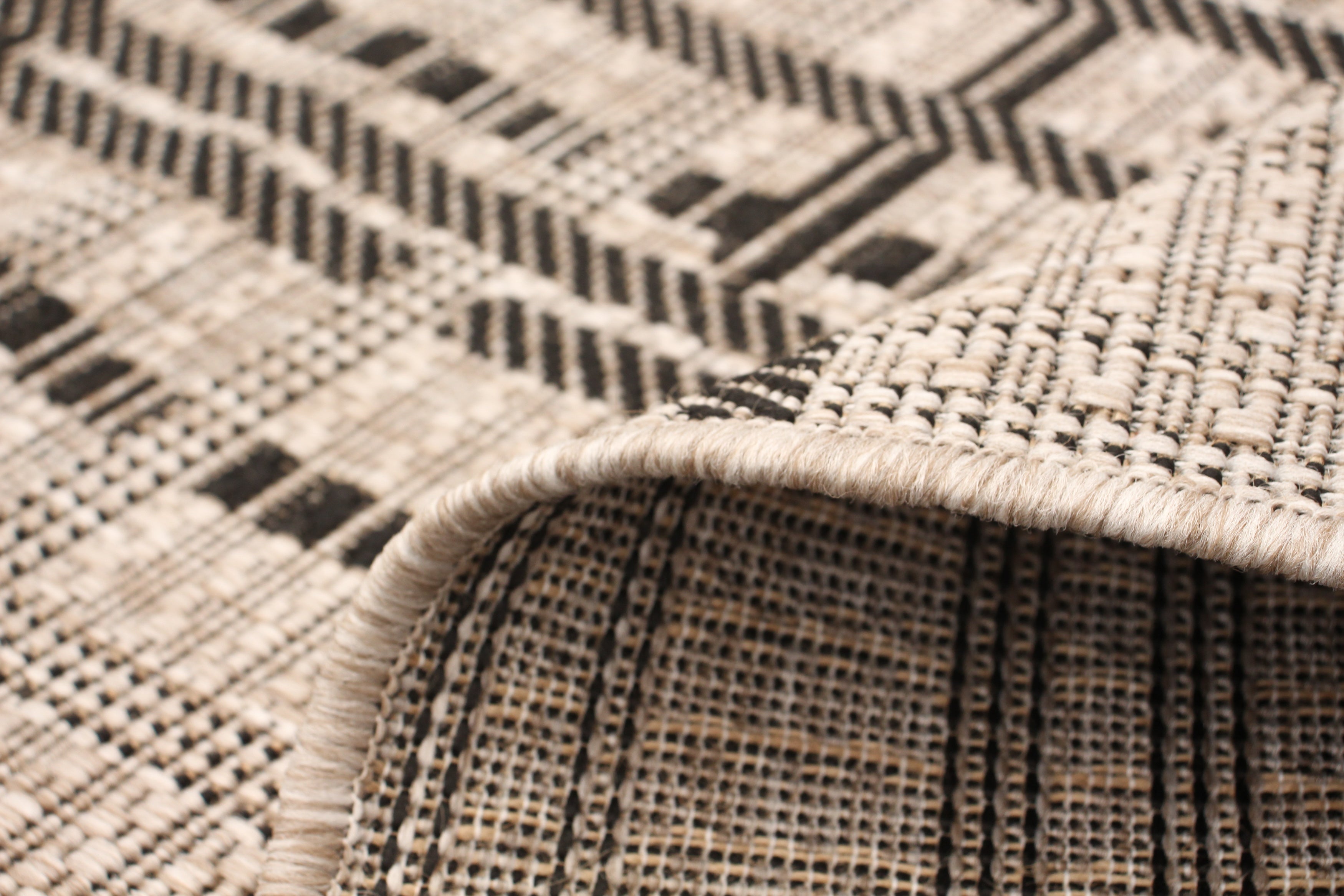 Sisal Burburry Silver-Black