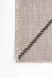 Sisal Abstract Silver-Black
