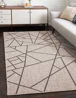 Load image into Gallery viewer, Sisal Abstract Silver-Black
