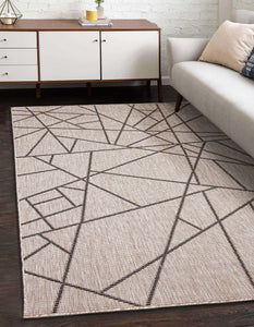 Sisal Abstract Silver-Black
