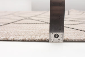 Sisal Abstract Silver-Black