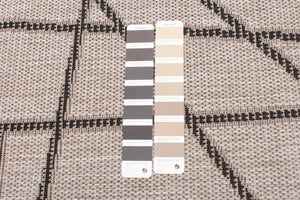 Sisal Abstract Silver-Black