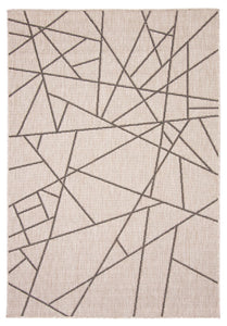 Sisal Abstract Silver-Black