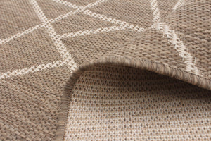 Sisal Abstract Taupe-Champagne