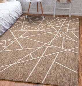Sisal Abstract Taupe-Champagne