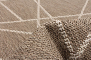 Sisal Abstract Taupe-Champagne