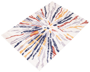 Morocco Sunburst Navy/White