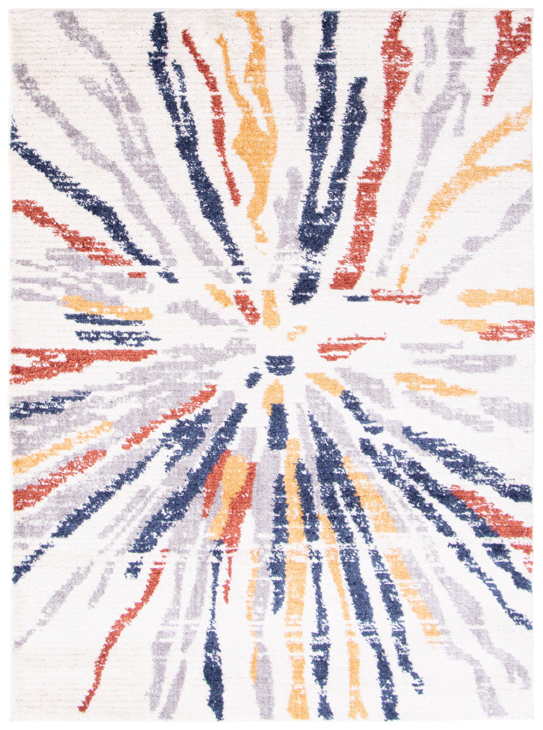 Morocco Sunburst Navy/White