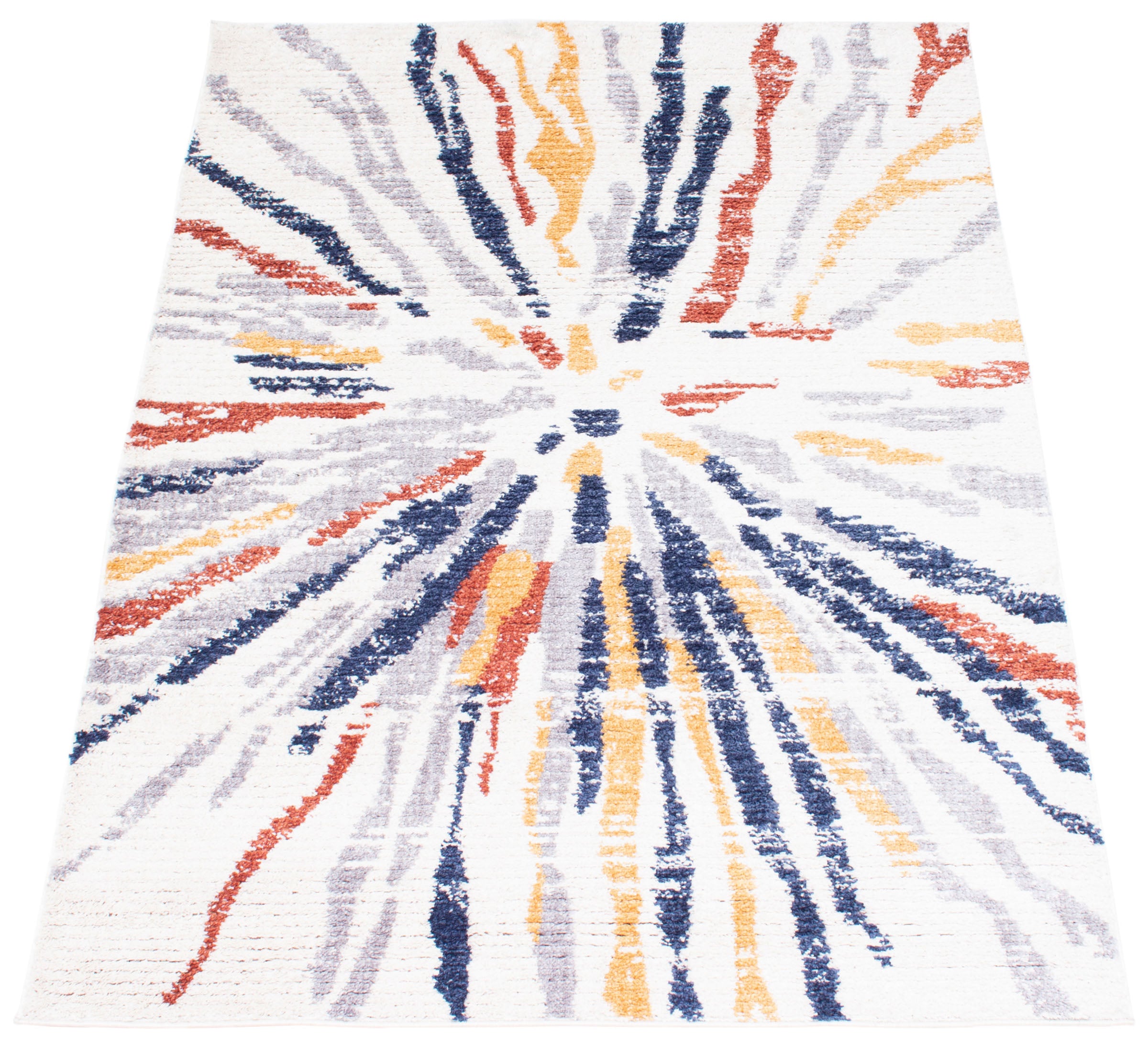 Morocco Sunburst Navy/White