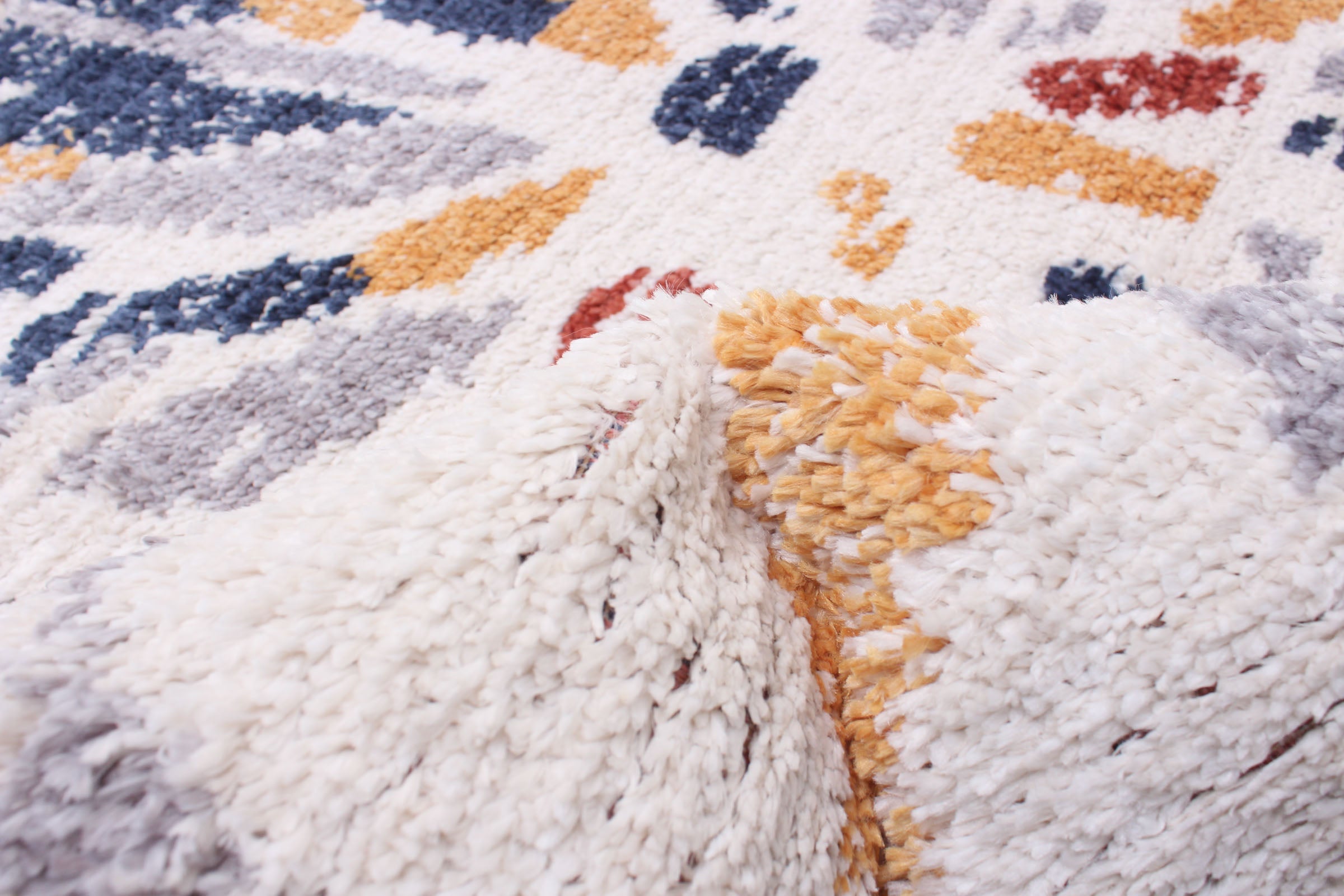 Morocco Sunburst Navy/White