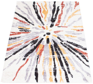 Morocco Sunburst Grey/White
