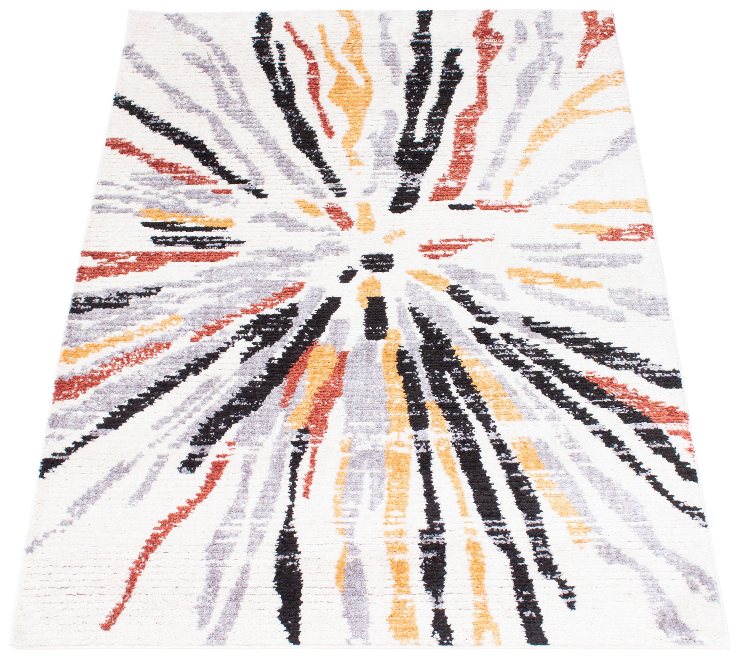 Morocco Sunburst Grey/White