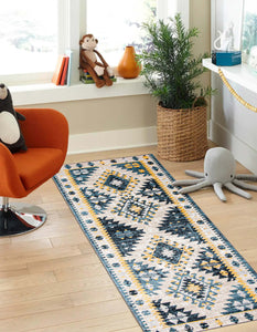 Aqua Mosaic Taupe/Blue