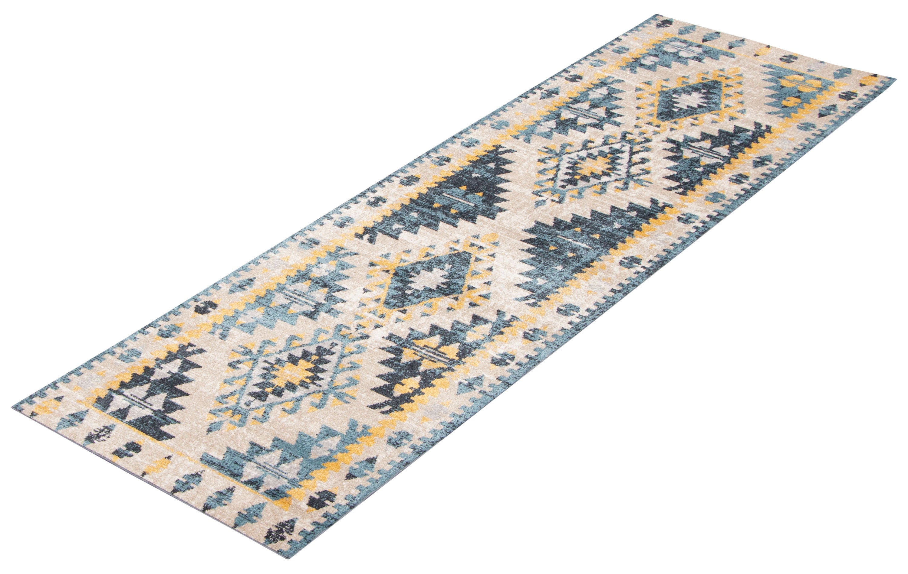 Aqua Mosaic Taupe/Blue