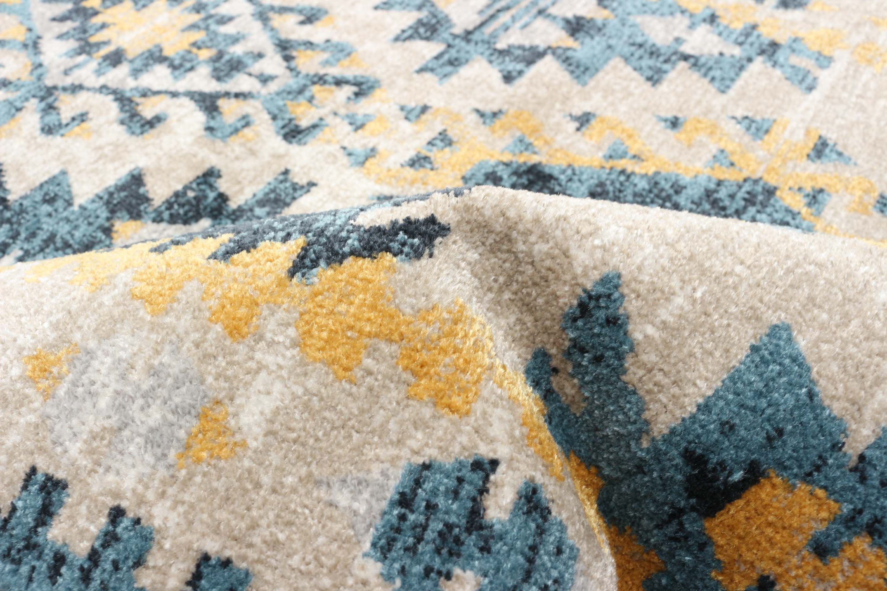 Aqua Mosaic Taupe/Blue