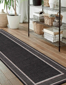 Jute Natura Black Grey