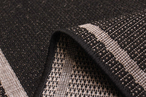 Jute Natura Black Grey
