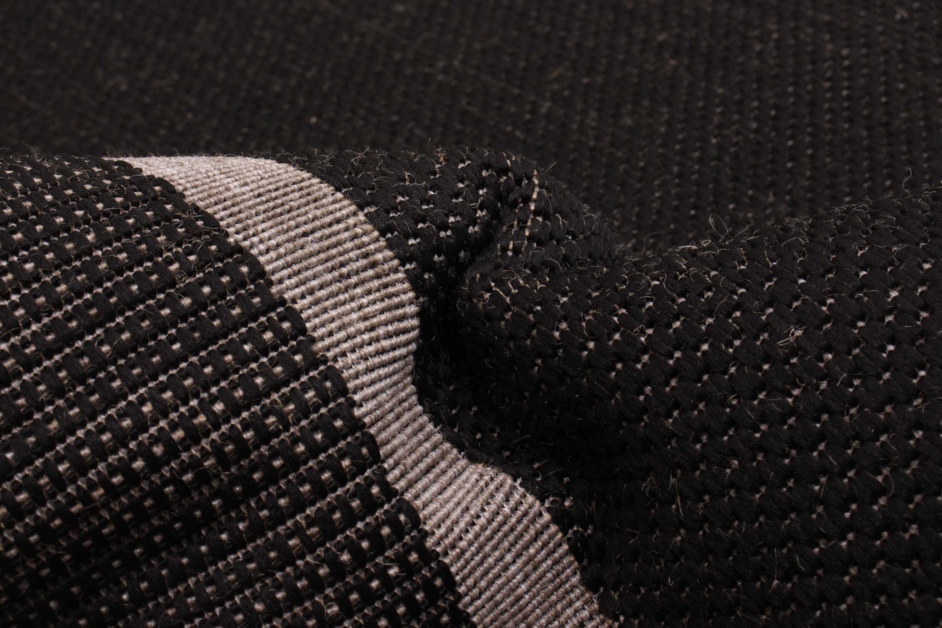 Jute Natura Black Grey
