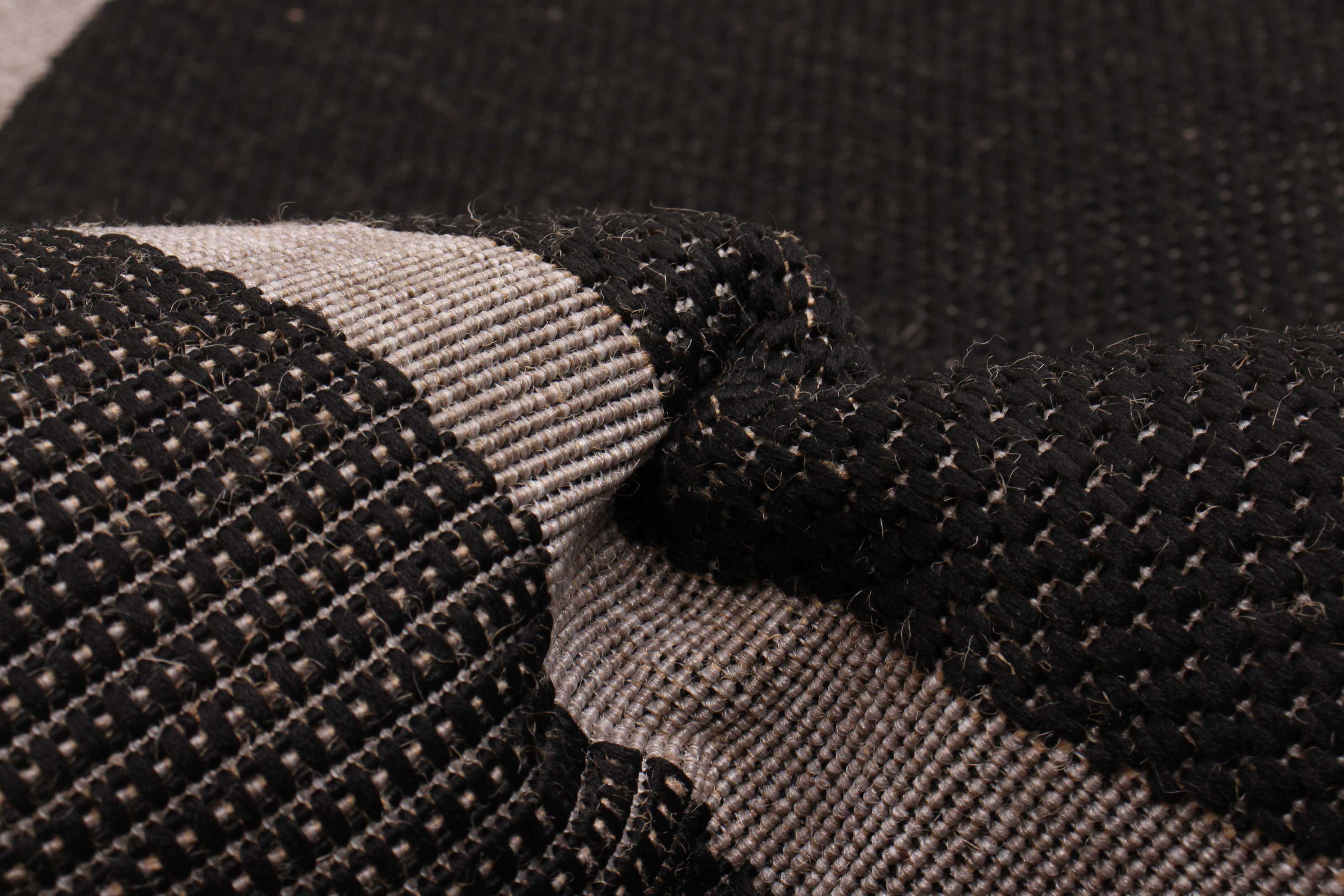 Jute Natura Black Grey