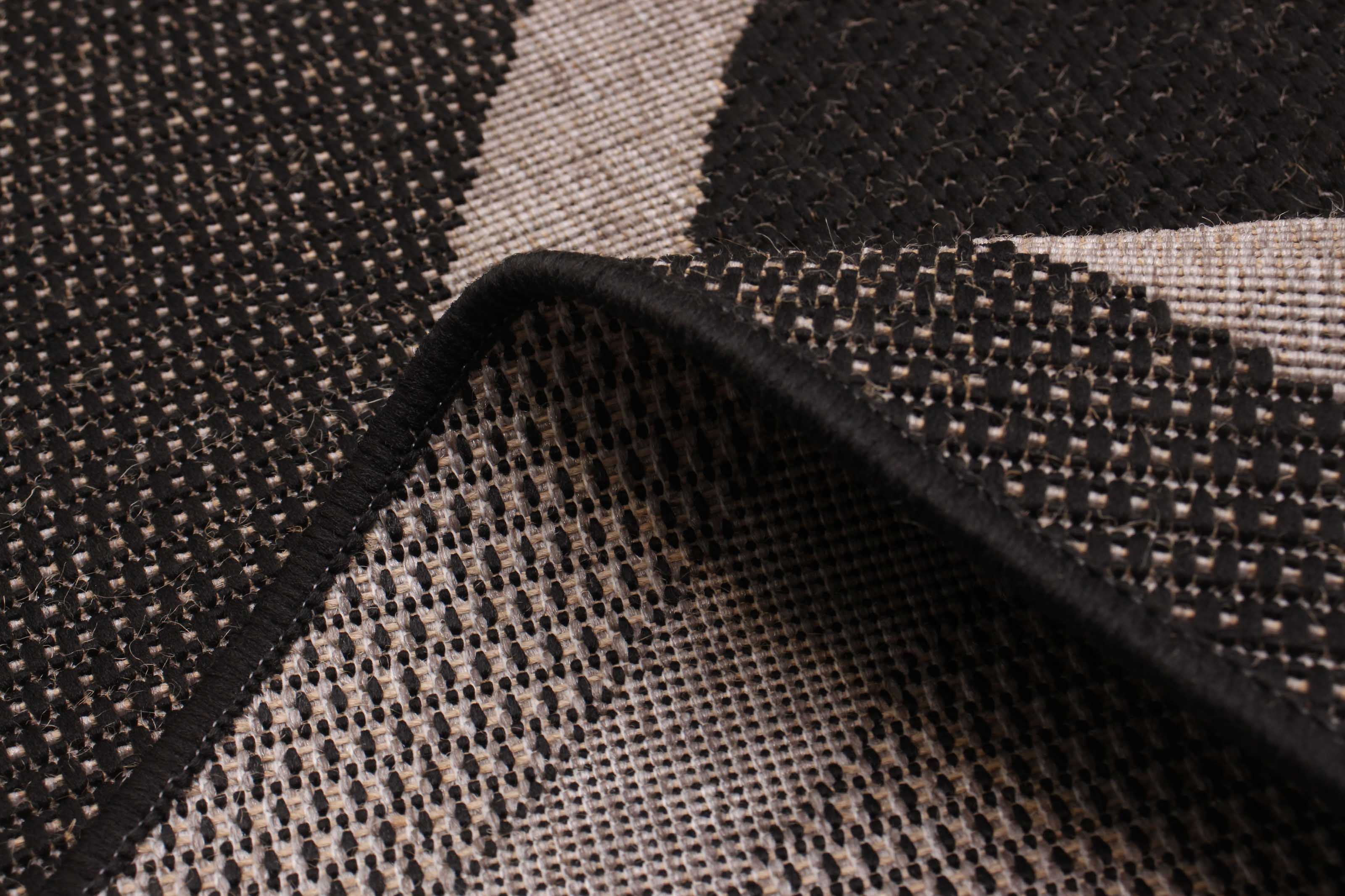 Jute Natura Black Grey