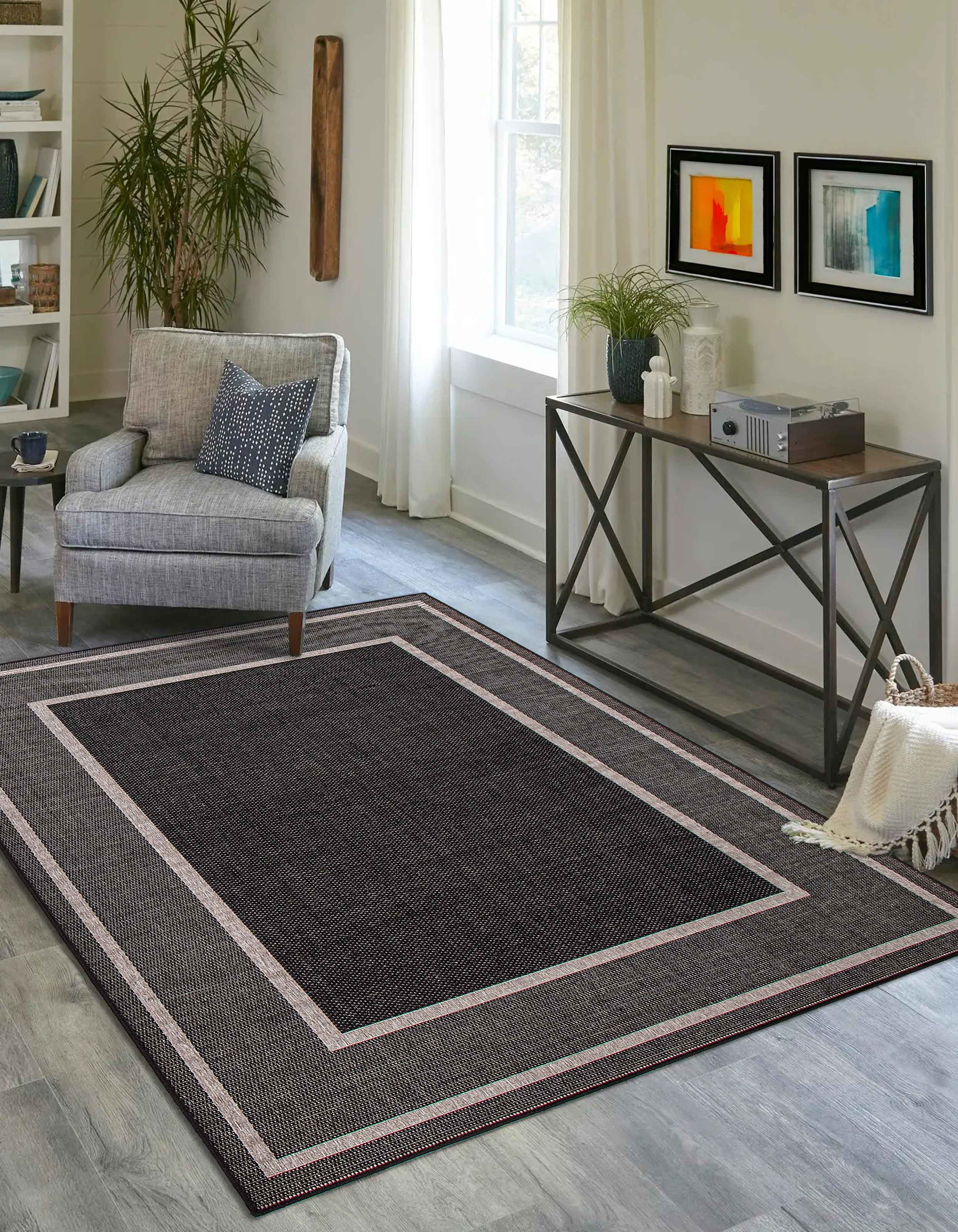 Jute Natura Black Grey